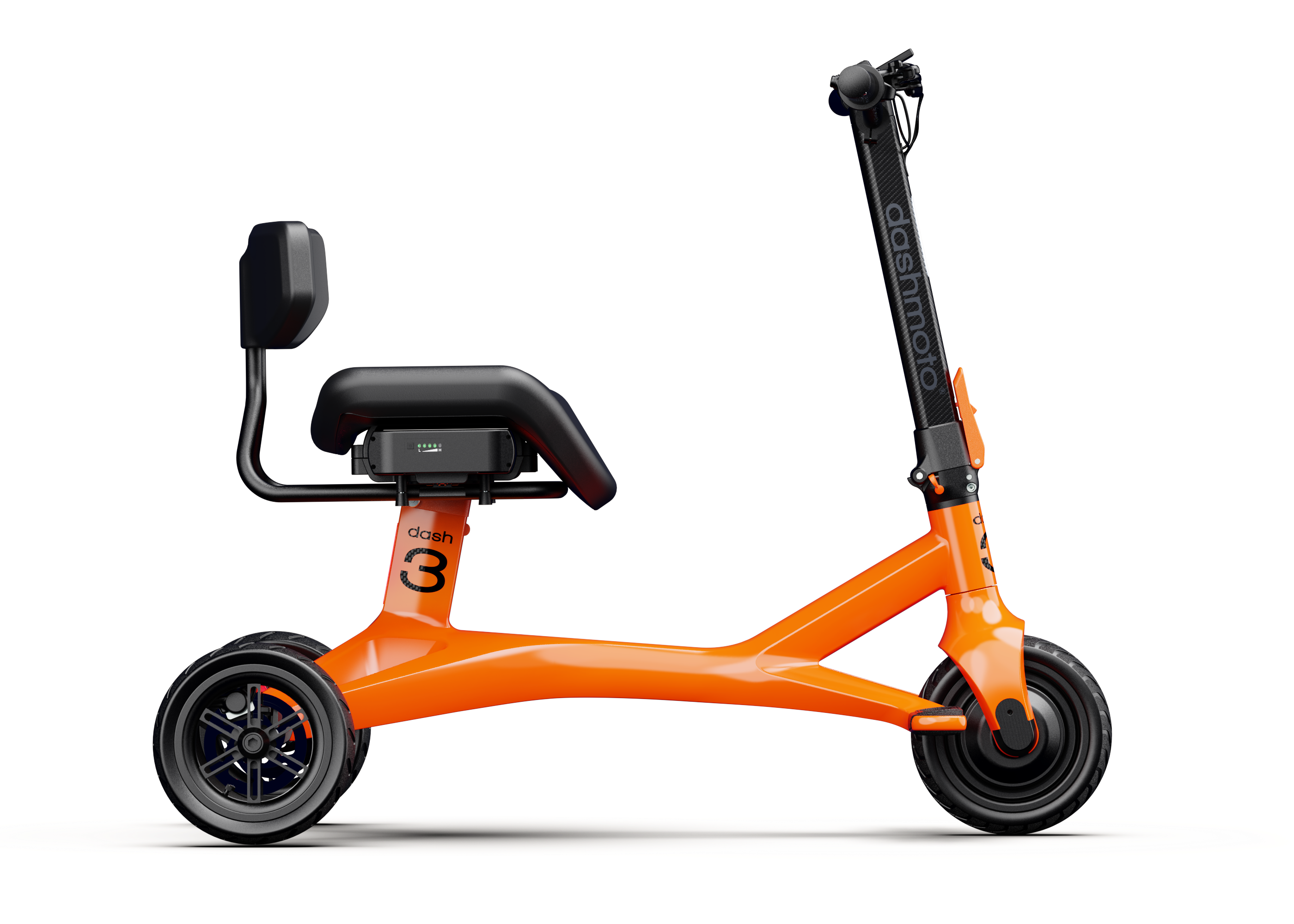 View of the right-hand side of the dashmoto® frame (Senna Orange variant)